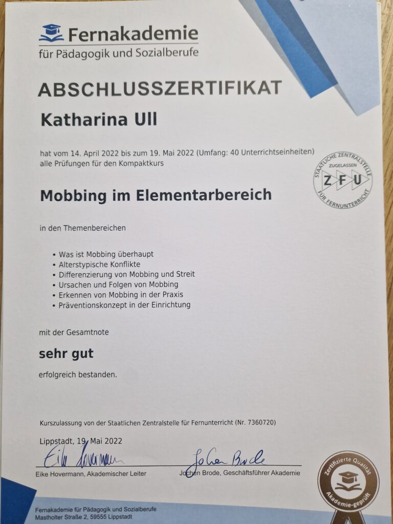 mobbing im elementarbereich